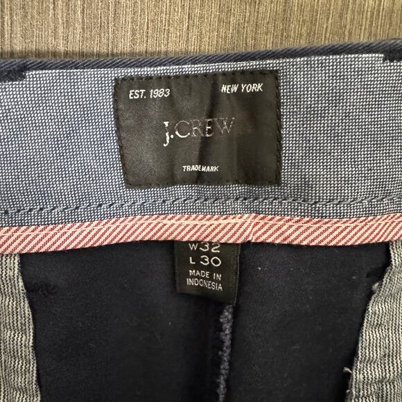 J.Crew 770 Straight-Fit Core Stretch Chino Pants Mens W32 L30 Blue AR886 Twill - Picture 5 of 9